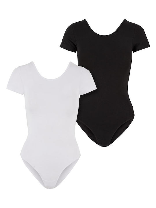 Frauen Bodysuit White, Black