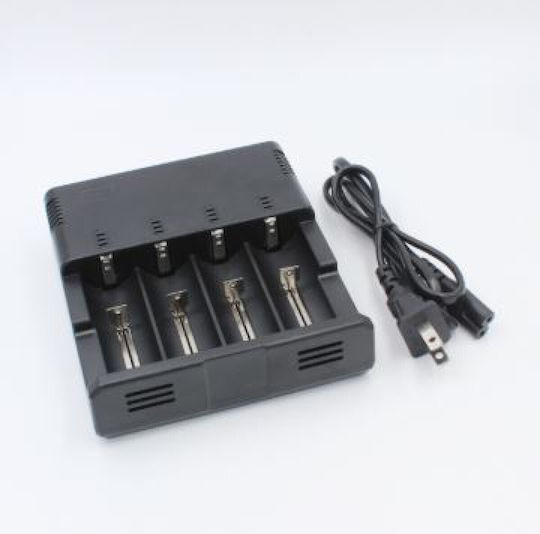 3260 Φορτιστής 4 Μπαταριών Li-ion Μεγέθους AA/AAA/9V/18650/21700/16340