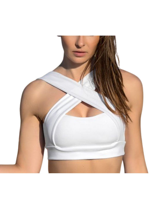 Lismina Women's Bra without Padding White