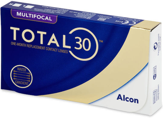 Alcon Total 30 Multifocal 6 Lunar Multifocali Lentile de Contact Hidrogel de silicon cu Protecție UV