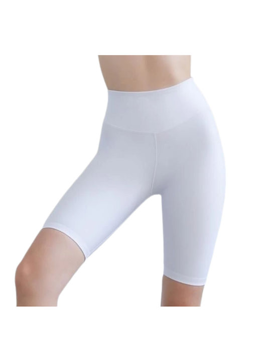 Lismina Frauen Fahrrad Leggings Weiß