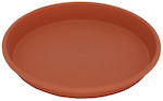 11132501 Round Plate Pot Terracotta 25x25cm