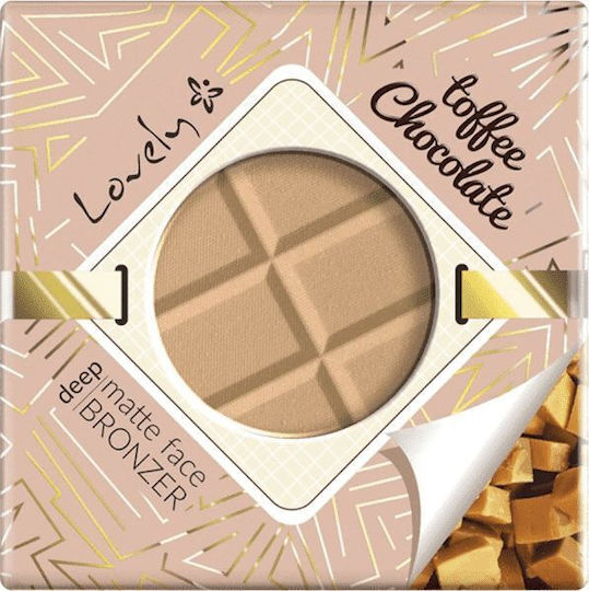 Lovely Toffee Chocolate Deep Matte Face Bronzer Chocolate Matte Brown Powder For Face And Body 9g