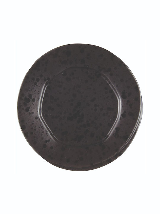 Le Coq Porcelaine Farfurie joasă Ceramică Negru cu Diametru 16cm 6buc