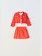 Εβίτα Kinder Set mit Rock Sommer 3Stück Red