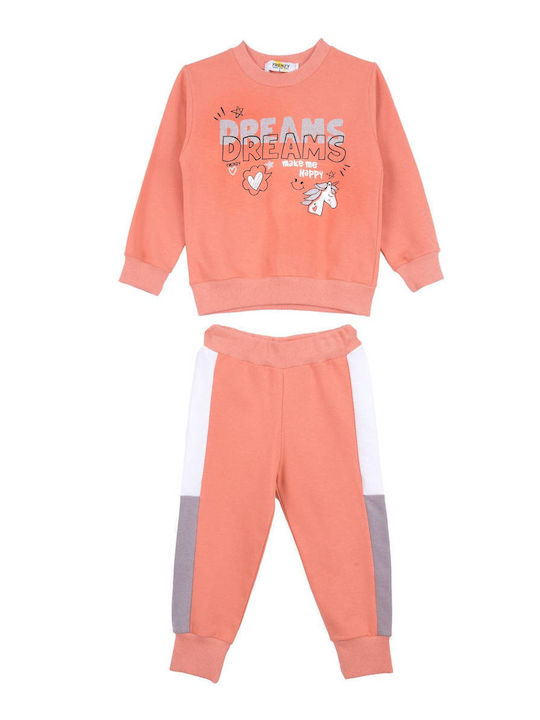 Frenzy Kids Sweatpants Set SALMON (Salmon) 2pcs