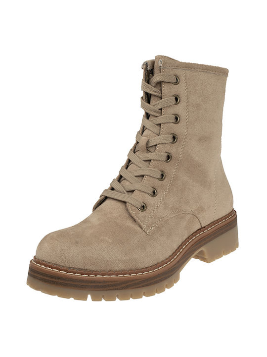 Plato Damen Knöchelstiefel Beige