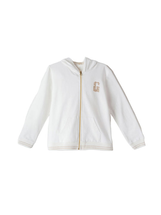 Εβίτα Kids Cardigan with Hood White