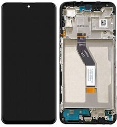 Xiaomi Οθόνη Display mit Touchscreen und Rahmen für XIAOMI POCO M4 PRO 5G (Schwarz)