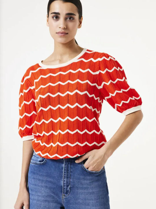 Garcia pentru Femei de Vară Bluză Mâneci scurte Roșie