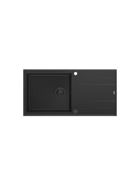 GraniteQ Evan 146 Xl Drop-In Chiuvetă din Grani...