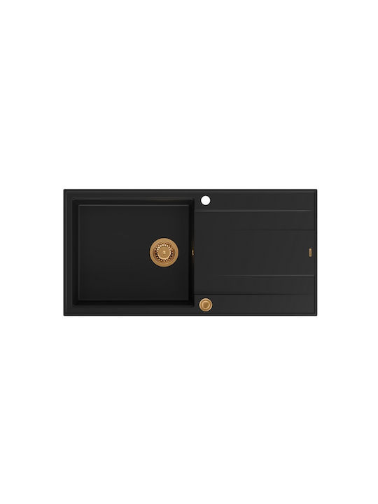 GraniteQ Evan 146 Xl Drop-In Chiuvetă din Grani...