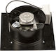 Vents Wall-mounted Ventilator Bathroom 200mm Black