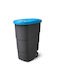 Prosperplast Waste Bin Waste Plastic Blue 90lt 1pcs