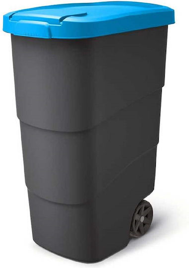 Prosperplast Waste Bin Waste Plastic Blue 90lt 1pcs