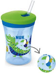 Nuk Baby & Kleinkind Becher Action Cup aus Silikon Blau 1Stück 230ml für 12m+m+