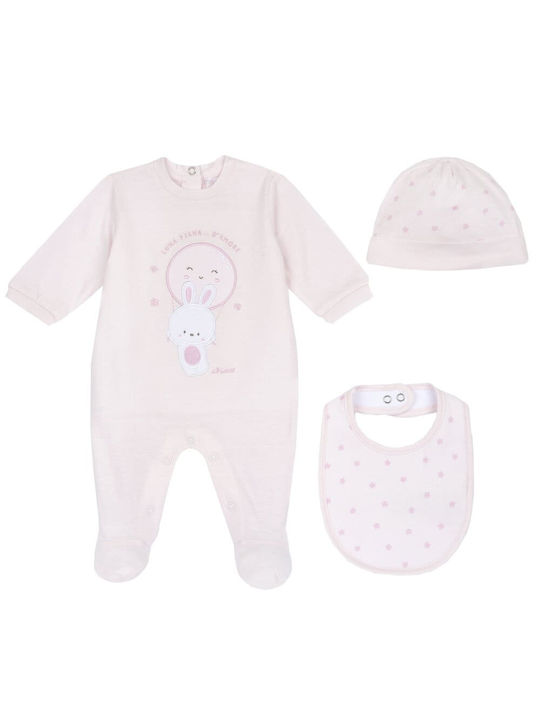 Chicco Set Body pentru Bebeluși cu Accesorii Rose