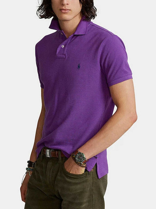 Ralph Lauren Bluza pentru bărbați cu mâneci scurte Polo Violet