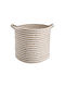 Butlers Coș de Depozitare Tesatura Alb 35x35cm 1buc