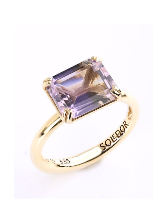 Soledor Damen Ring aus Gold 14K