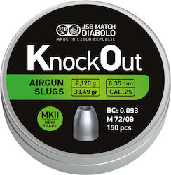 JSB Match Diabolo 25 Mkii Ποτηράκια (Pellets) Αεροβόλου 6.35mm 150τμχ