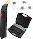 Black plastic stapler in case 100w + 205 nails