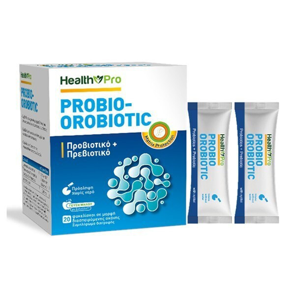 Health Pro Probio-orobiotic με Προβιοτικά και Πρεβιοτικά 20 φακελίσκοι Μήλο