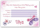 Invitations Butterflies 8pcs PINK75050