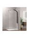 Karag Walkin 1 WAL1N80 Fixed Side for Shower 80x200cm Clear Glass Nero