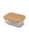 Nava Microwave Glass Lunch Box Transparent 300ml
