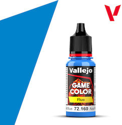 Acrylicos Vallejo Model Making Paint Fluorescent Blue 18ml