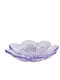 Kaemingk Plate Shallow Glass Purple with Diameter 12cm