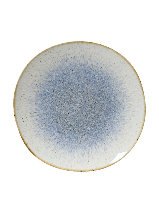 Kaemingk Teller Untiefe Keramik Blau mit Durchmesser 27cm
