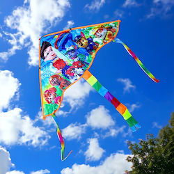 Folding Kite with Tail & Twine 43x80cm