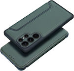 Samsung Dark Buchen Sie Synthetisches Leder / Silikon Grün (Samsung A55 5G)