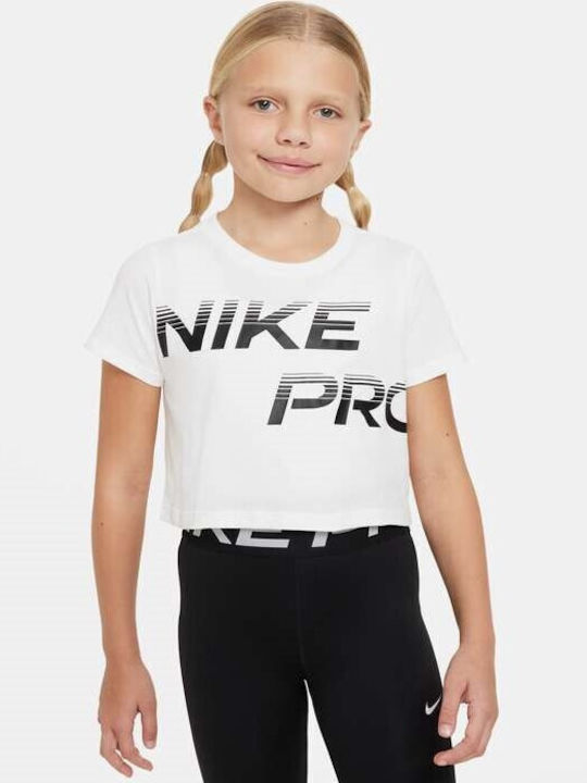 Nike Kinder Shirt Kurzarm Weiß Dri-fit