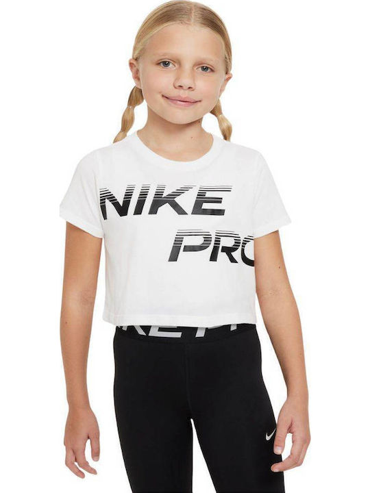 Nike Crop Top pentru copii Dri-Fit Cu mânecă sc...