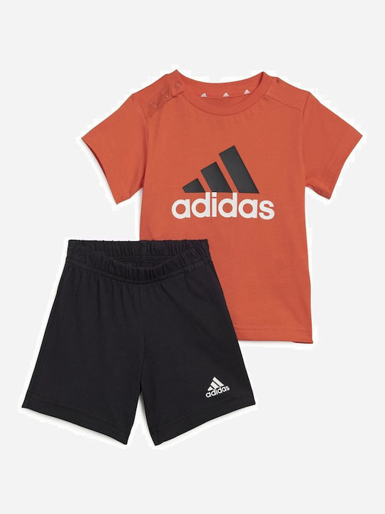 Adidas Kinder Set mit Shorts Sommer 2Stück Black Essentials