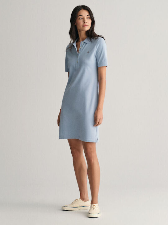 Gant Sommer Mini Hemdkleid Kleid Hellblau