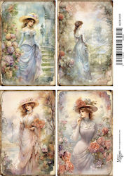 CHeirokamoto Hârtie de orez Decoupage