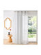 La Redoute Interieurs Perdea Fereastra Cu Capse Gri 135x180cm