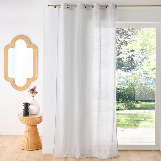La Redoute Interieurs Perdea Fereastra Cu Capse Gri 135x180cm