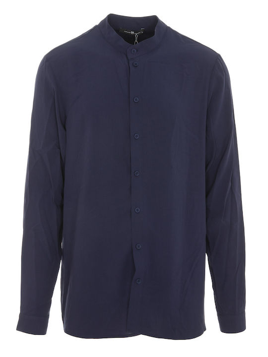 Langärmlig Hemd Marineblau