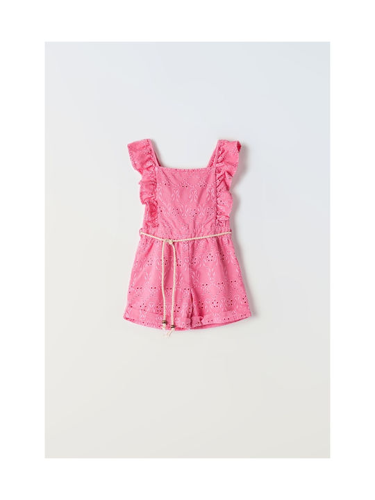 Evita Kids One-piece Fabric Shorts/Bermuda Fuchsia