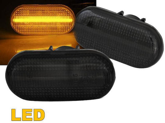 Странични пътепоказатели за Smart / Renault / Nissan / Opel / Dacia Led Dynamic Smoke 2 броя Car-1578