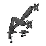 Brateck Stand Desk Mounted for 2 Monitors up to 32" with Arm (LDT13-C024E)