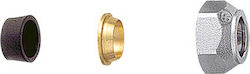 Brass Form Ραкор Свързване на тръба Мед 16мм 06