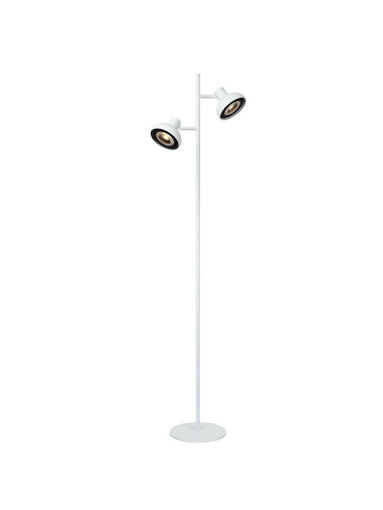Lucide Lightning Φωτιστικό Δαπέδου Υ137.9εκ. με Ντουί για Λαμπτήρα GU10 Λευκό
