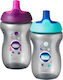 Tommee Tippee Sport Cup Εκπαιδευτικό Μπιμπερό Πλαστικό Μπλε για 12m+ 300ml