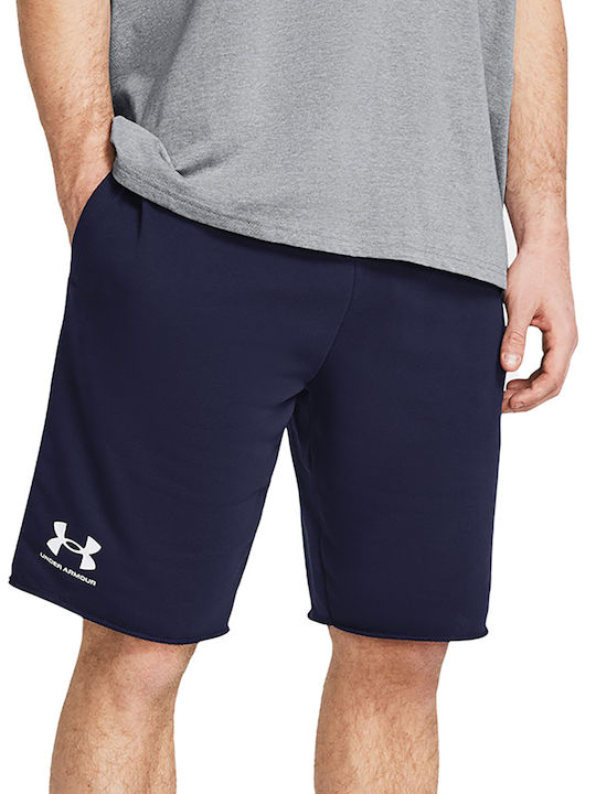Under Armour Rival Terry Men's Sports Shorts Midnight Navy